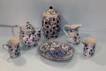 Collection of Blue and White Pottery 