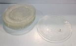 Eight Large Christmas Decor Plates