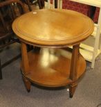 Round Provincial Style Side Table 