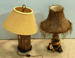 Oriental Tin Lamp & Grecian Style Lamp  
