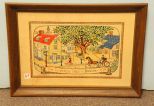 Framed Print of Needlepoint of Board