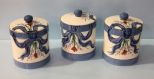 Three Gail Pittman Cookie Jars