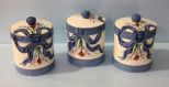 Three Gail Pittman Cookie Jars 