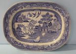 Large Blue Willow Platter