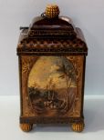 John-Richard Painted Decor Footed Box