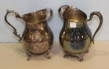 Two Silverplate Pitchers