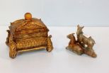 Soapstone Figurine & Decorative Box