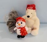 Coca Cola Polar Bear & Other Plush Toys