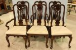 Set of Six Queen Anne Style Chairs 