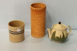 Pottery Vase, Crock, Pottery Tea Pot