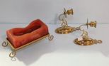 Brass Wall Sconces and Brass Candleholders
