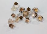 Box of Antique Glass Door Knobs