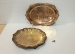 Two Silverplate Serving Trays