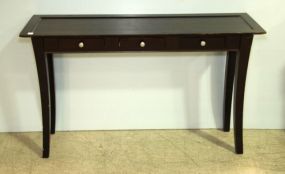 Black Three Drawer Console Table
