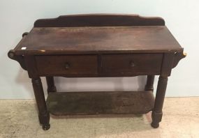 Pine Two Drawer Washstand 