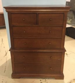 Six Drawer Mahogany Chest on Chest