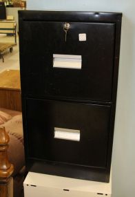 Two Drawer Metal Filing Cabinet 