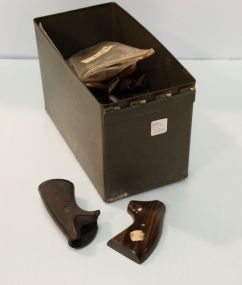 Ammo Box of Assorted Gun Grips
