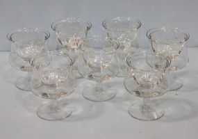 Set of Seven Shrimp Cocktail Glasses 