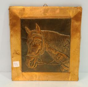 Copper Plaque of Horse 