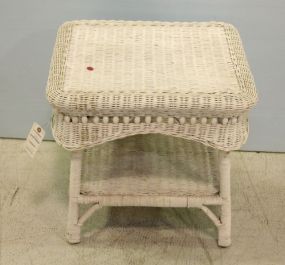 Wicker Side Table 