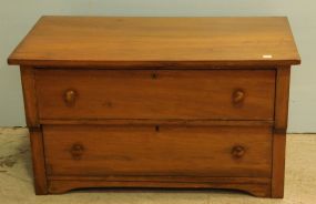 Cherry Low Boy Two Drawer Chest 