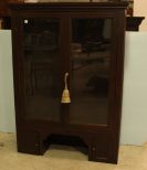 Glass Door Bookcase Desk Top