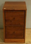 Wood Two Drawer Filing Cabinet 