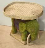 Elephant Wicker Table