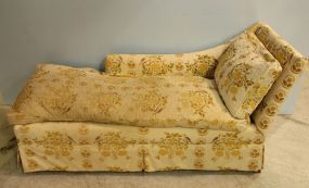 Yellow Flowered Chaise Lounger