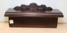 Mahogany Clock Shelf 