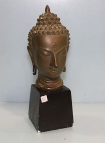 Plaster Painted Buddha Head