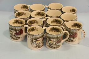 Set of Fourteen Johnson Brothers Mugs