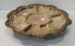 Silverplate and Glass Lazy Susan
