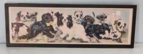 Yard Long Print of Puppies