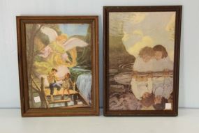 Two Framed Prints of Children 
