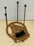 Cast Iron Horse Head Boot Scraper & Holder