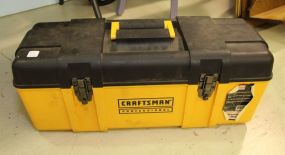 Yellow Craftsman Toolbox with Tools 