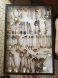 87 Sterling Spoons, etc., Enamel