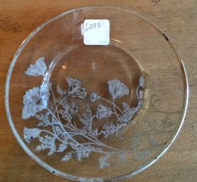Small Plate with Silver Overlay