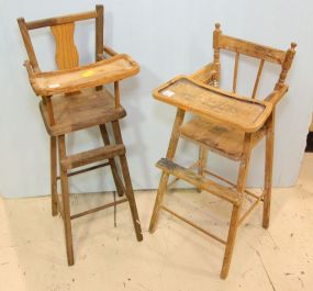 Two Doll High Chairs