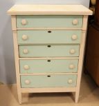 Five Drawer Painted Chest 
