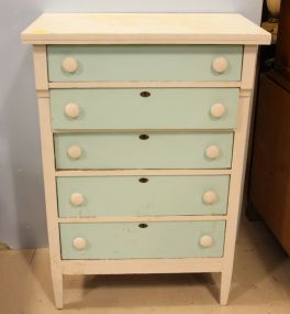 Five Drawer Painted Chest 