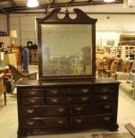 Ten Drawer Chest of Drawers with Mirror