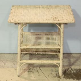 Wicker Side Table