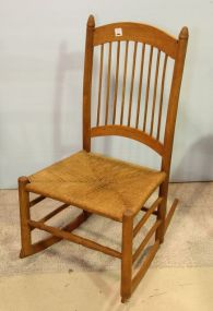 Shaker Style Ladies Rocker with Rush Seat