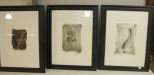 Three Framed Abstract Prints 