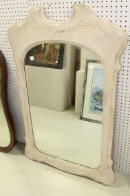 Mirror in Painted White Frame 