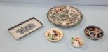 Oriental Porcelain Plate, Dishes & Tray 