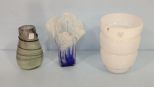 Three Art Glass Vases